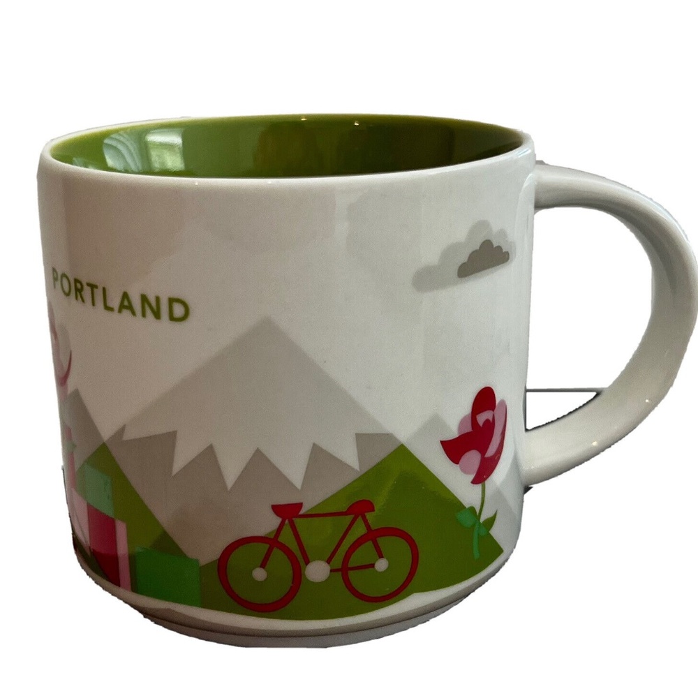 Starbucks Portland Coffee Mug You Are Here Collection 2013 Edition 14oz Tea Cup